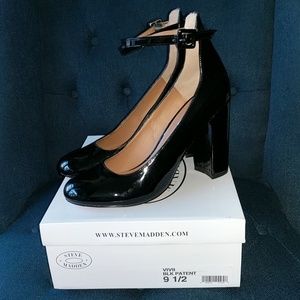 Black Patent Leather Mary Jane's